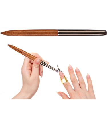 Nail Brushes For | Tool - Sandalwood Nail Polish Brush For Thin Details Fine Drawing Long Lines Home Use And Professional Nail Salon K - Buy Online on GoSupps.com