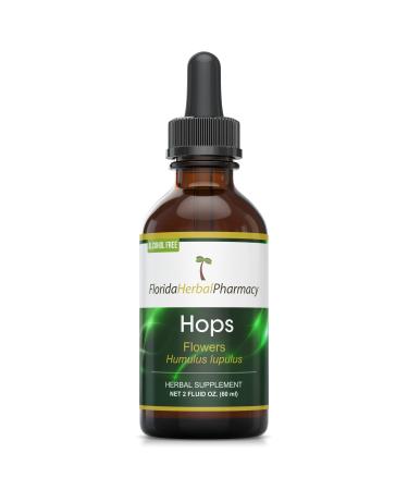 Florida Herbal Pharmacy, Alcohol - FREE Hops (Humulus lupulus) Tincture/Extract 2 oz.