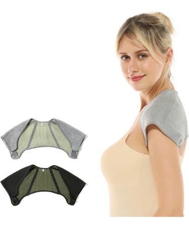 Shoulder Support Belts | Self-Heating Compression Wrap for Pain Relief Arthritis & Dislocation | Werm dtapy | Gray X-Large - Buy Online on GoSupps.com