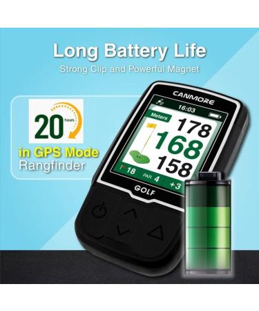 Canmore HG200 Pro Handheld GPS Golf Device - 40 000+ Free Preloaded Worldwide Courses Upgraded IC Chip & USB Charging - Black - Buy Online on GoSupps.com