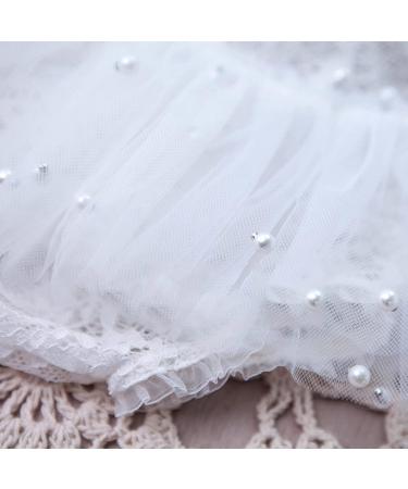 M&G House White Lace Newborn Photography Romper Outfit | Baby Girl Props for Halloween Photoshoot | Short Sleeve (0-2 months) - Buy Online on GoSupps.com