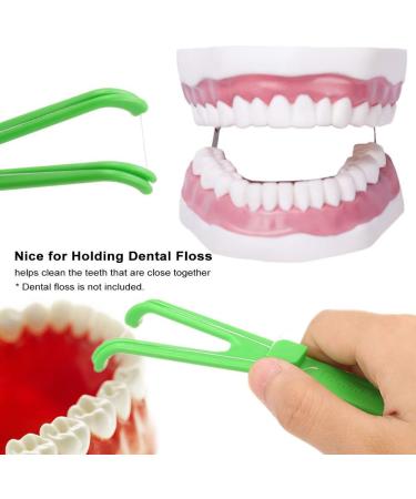 Premium Dental Floss Holder Set - 2 Tooth-Floss Holders & 10 Chopstops for Home Hotel & Travel - Essential Dental Silk Cleaning Tools - Buy Online on GoSupps.com