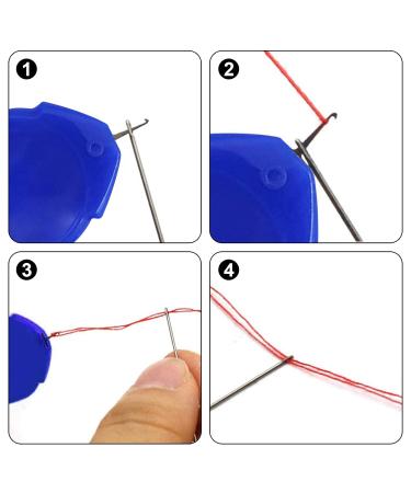 TOOVREN Needle Threaders - 12 Pack - Handy Tool for Hand Sewing, Machine Embroidery, Cross-Stitch - 5 Colors - Clear Box Included - Buy Online on GoSupps.com