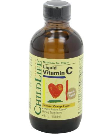 Child Life Liquid Vitamin C Orange Flavor Glass Bottle 4-Ounce (Pack of 2) - Buy Online on GoSupps.com