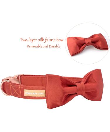 Unique Style Paws Christmas Silk Dog Collar - Adjustable Soft Fly Pet Collar for X-Large Dogs - Perfect Gift for Male & Female - Buy Online on GoSupps.com