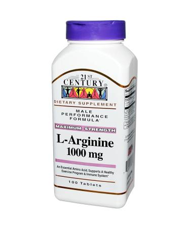 21st Century L-Arginine 1000mg Maximum Strength 100 tablets