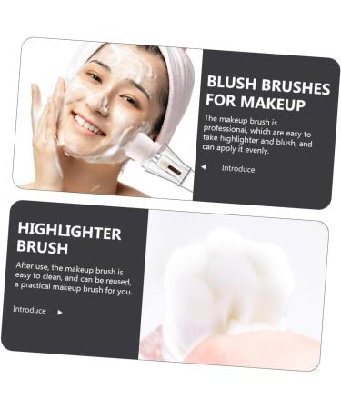 Mikinona Blush Brush for Cheeks Face Highlighter Makeup Applicator Makeup Highlighters for Face Make up for Face Facial Makeup Brush Artificial Fiber Miss Powder 2 in 1 - Buy Online on GoSupps.com