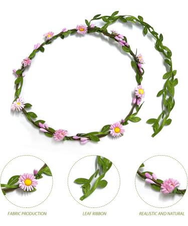 3 Pieces Flower Hair Accessories Hair Garland Wedding Girl Decoration Garland Corolla Hair Garland Wedding Bridal Garland - Buy Online on GoSupps.com