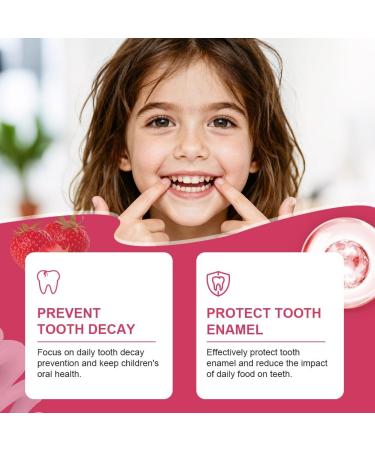  OFFCUP OFFCUP Natural Hydroxyapatite Toothpaste 80g Fluoride-Free Toothpaste for Children 2 Years and Older Natural Whitening and Healthy Teeth Toothpaste Helps with Sensitive Teeth Strawberry - Buy Online on GoSupps.com