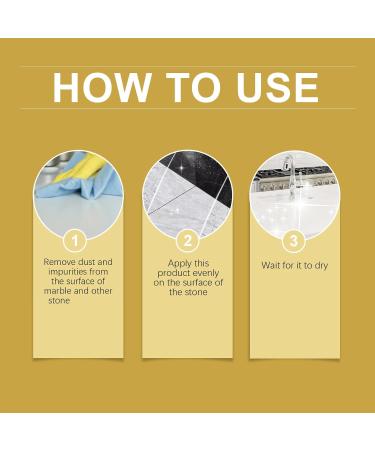 3Pieces Marble Care Liquid 100ml Cleans Stain Remover for Marble Wall and Floor - Buy Online on GoSupps.com
