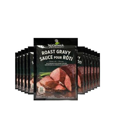 McCormick Gourmet Premium Quality Dry Sauce Mix Roast Gravy 32g Case Pack 12 Count - Packaging May Vary