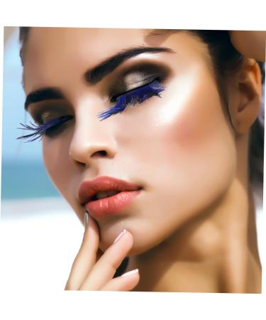minkissy Halloween Eyelashes 1 Pair Stage Makeup Eyelash Blue Eyelashes Bushy Eyelashes Fake Lashes Halloween Performance Eyelashes Halloween Lashes Halloween Lashes Modeling Clothing Miss - Buy Online on GoSupps.com
