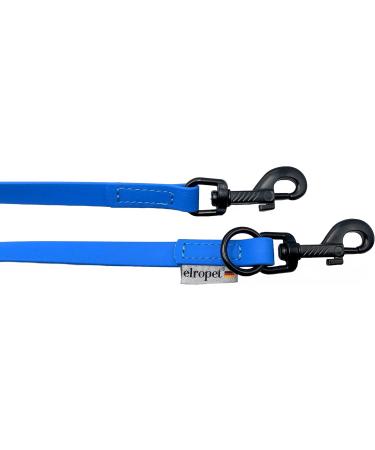 Biothane Dogeline Black Hook - Adjustable Leash for Small & Large Dogs | 2m to 5m | Light Blue 2.40m x 9mm - Buy Online on GoSupps.com