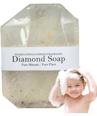 Savon fait main aux pierres pr cieuses savon aux pierres pr cieuses | Savon en barre hydratant naturel avec feuille d or Hydratant nettoyant savon parfum aide adoucir la peau s che savon Troonz Jasmin dor  - Buy Online on GoSupps.com