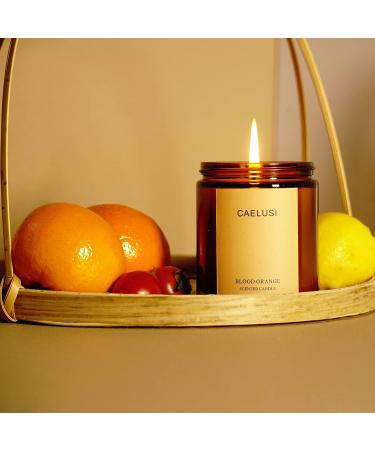 Buy Premium Citrus Sweet Orange Scented Soy Candles | Natural Aromatherapy Gifts for Home | Long Lasting Amber Jar | Ideal for Women & Men - Buy Online on GoSupps.com