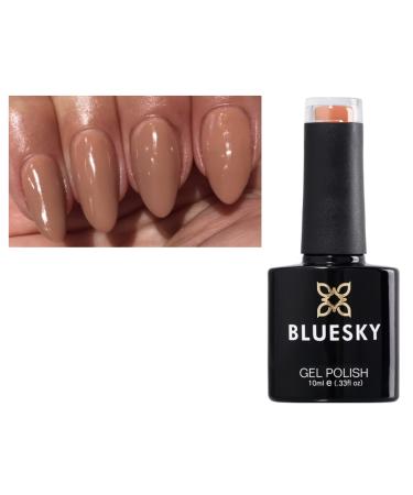 Bluesky Gel Nail Polish NUDE BEIGE MINK 80563 SATIN PAJAMAS NIGHTIE UV LED Soak Off 10ml