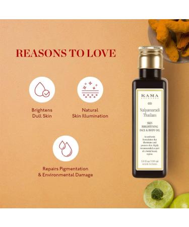 Kama Ayurveda Nalpamaradi Skin Brightening Treatment 100ml - Buy Online on GoSupps.com