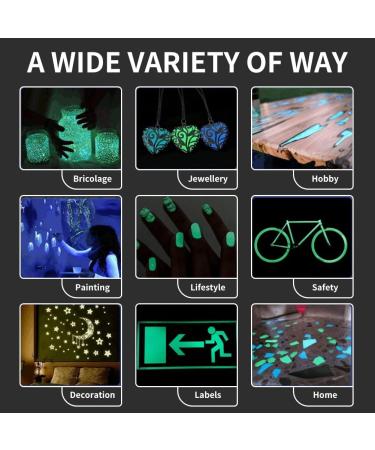 Fluorescent Powder 3 Colors Fluorescent Powder Luminous Powder Paint DIY Pigment Nail Coating Noctilucent Powder (Yellowish Green) - Buy Online on GoSupps.com