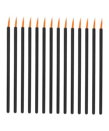 DRESSOOS 100pcs Disposable Eyeliner Brush Facial Tools Eye Makeup Lip Black Artificial Fiber