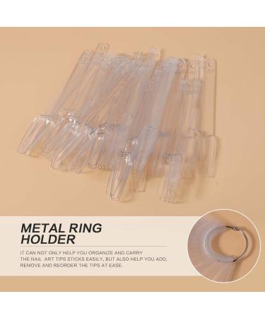 50pc Clear Fan-shaped Nail Art Swatches Sticks for Practice and Display - Keilend - Buy Online on GoSupps.com