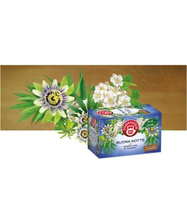  Pompadour Pompadour | Goodnight Herbal Tea | Aromatic herbs with lemon balm lemongrass hawthorn - 2 x 18 filters (79.2 g) | Caffeine-Free Sleep Tea - Buy Online on GoSupps.com