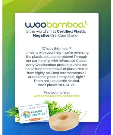 Buy WooBamboo! All Natural Silk Dental Floss Zero Waste 66ft Mint-Flavored Floss (Pack of 2) | Eco-Friendly Dental Care - Buy Online on GoSupps.com