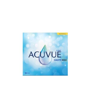 Acuvue oasys max 1-day multifocal daily lenses-variable spots for near intermediate and distant range-daily contact lenses with -2.25 DPT and BC 8.4-UV protection and pleasant fitness