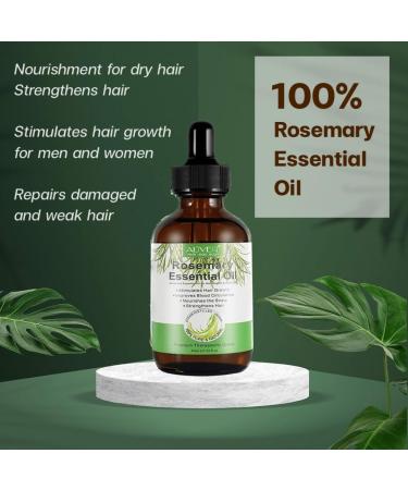 Rosemary Oil For Hair Growth Skin Care Eyelashes & Eyebrows. Rosemary Oil Stimulates & Strengthens Hair Growth Oil Pure Rosemary Essential Oil Hair oil For Men & Women (60ml) - Buy Online on GoSupps.com