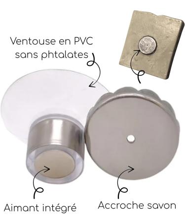 Shampoing & Savon Solides Bio 2-en-1 Fleur de Vie + Support Magn tique Fabriqu en France - Saponifi froid sans sulfate/silicone Tous types Cheveux - Format voyage z ro d chet (support 3 3 cm) - Buy Online on GoSupps.com