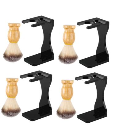Magiclulu 4 sets of razor set Razor-organizer soft hair brush shaving brushes Standers shaving brush holder Display holder for razor shaving brushes and stands of third aisle shave