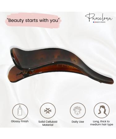 Parcelona French Brill Beak Medium Shell Claw Clip for Women - Buy Online on GoSupps.com
