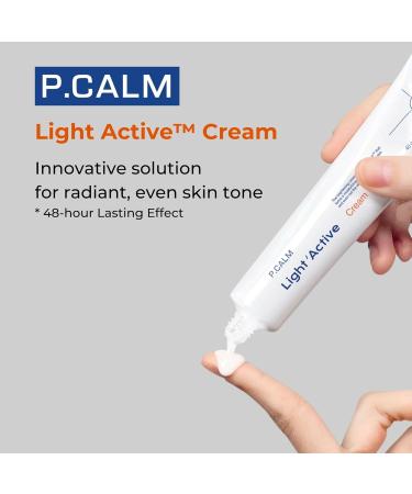 PCALM Light Active Facial Calming Cream - Even Skin Tone No Pore Clogging Niacinamide & Beta Glucan for All Skin Types - Korean Skincare - Buy Online on GoSupps.com