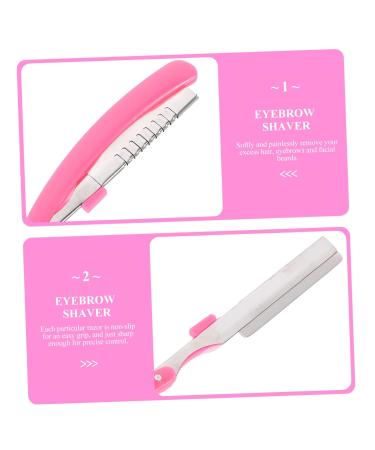 Minkissy Eyebrow Razor Set - 2 Multi-Functional Stainless Steel Trimmers for Eyebrows and Peach Fuzz - Travel Size 20x1.6x0.7cm - Available in Multiple Colors - Buy Online on GoSupps.com