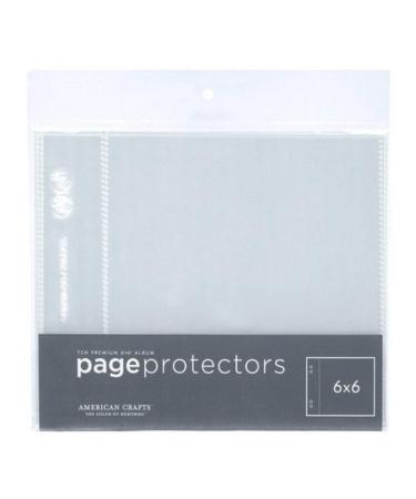 American Crafts 6-Inch by 6-Inch Page Protectors