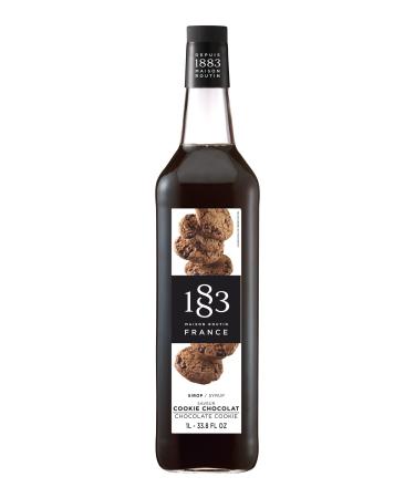 Maison Routin 1883 Chocolate Cookie Syrup Glass Bottle 1000 Milliliter