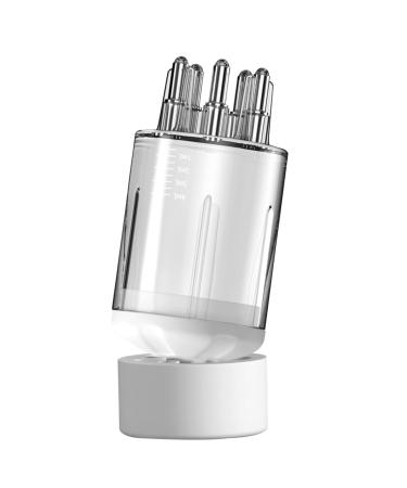 2 in 1 Hair Oil Applicator Bottle for Hair Growth Scalp Oil Applicator with 5 Rebound Columns and Clear Scale Hair Oil Dispenser