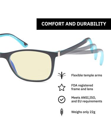 Shop Anti-Glare UV400 Gaming Glasses | Reduce Eyestrain | 0.00x - International Shipping Available - Buy Online on GoSupps.com