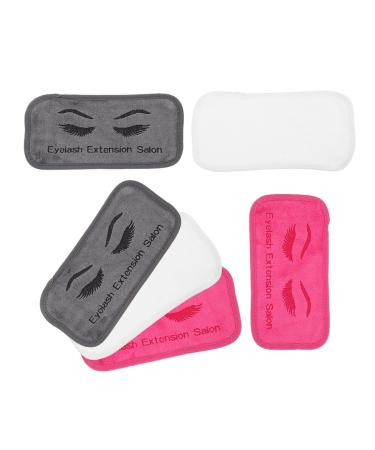 Mobestech Lot de 6 Coussinets Frontaux pour Extensions de Cils Tissu Doux R utilisable Couleurs Vari es Outil d'Extension de Cils Confortable et Lavable pour Soins Esth tiques
