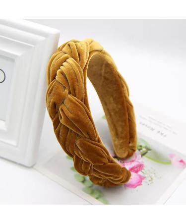 Vintage Braided Hair Ties for Women | Traditional Caramel Hair Ripe Wide Headband Fashion - Buy Online on GoSupps.com