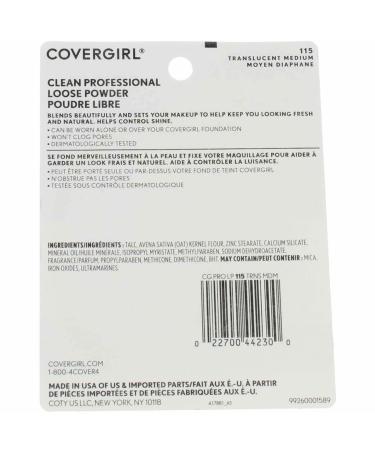Cover Girl 115 Translucent Medium Professional Loose Powder - 44230 - Buy Online on GoSupps.com