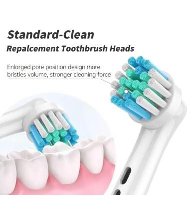 8pcs Compatible Replacement Toothbrush Heads with 4pcs Covers for Oral B | Oral B Toothbrush Head Refills (Standard) - Buy Online on GoSupps.com