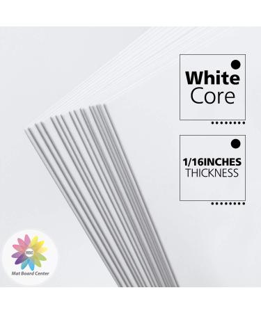 Pack of 10 16x20 Uncut White Color Mat Boards - Acid Free 4-Ply Thickness - Ideal for Pictures, Photos, Framing & Backing - Buy Online on GoSupps.com