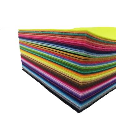 Flic-Flac 54pcs Assorted Color Felt Fabric Sheet Pack - DIY Craft Squares (10cm x 10cm) - Buy Online on GoSupps.com