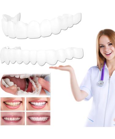 GKOKG 2 Pairs Adjustable Nature and Comfortable Top and Bottom Regain Beautiful Smile for Men and Women White - Buy Online on GoSupps.com