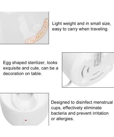 Portable Menstruation Cup Sterilizer - Fast Cleaner for All Sizes | EU Plug - Buy Online on GoSupps.com