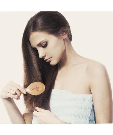 Pocket Mini Travel Boar Bristle Hairbrush for All Hair Types - Smoothing, Detangling, and Adding Shine - Small Size for Men, Women, and Kids - Pack of 1 - Buy Online on GoSupps.com