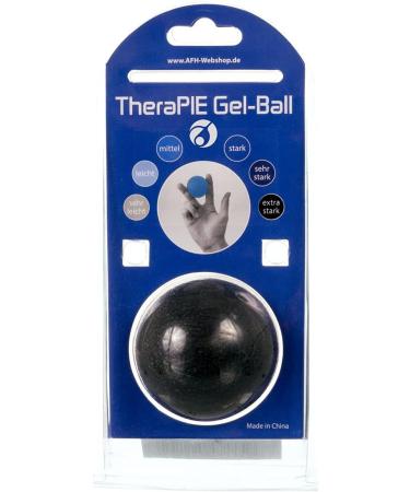 Therapy Gel Ball Hand Trainer - High Quality Hand Muscle Trainer & Anti-Stress Ball (Black Extra Strong) for Finger Stretching & Coaching - Buy Online on GoSupps.com