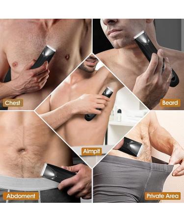 Premium Waterproof Hair Clippers for Men - Electric Body Hair Trimmers with Charging Base & LED | Groin & Pubic Groomer Razor - Buy Online on GoSupps.com