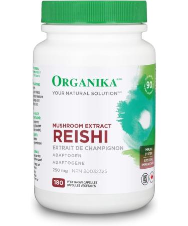 Organika Mushroom Extract - Reishi 180 Vcaps & L-Theanine Bonus Size 110 vcaps-Relaxation Promotion Stress Support Pure Natural Source Mushroom Extract + L-Theanine Bonus - Buy Online on GoSupps.com