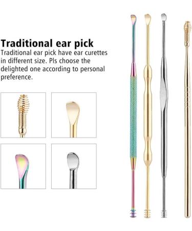 6pcs Stainless Steel Spiral Ear Picking Tool Set | Durable Earpicks for Safe Ear Cleaning | International Shipping Available - Buy Online on GoSupps.com